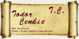 Todor Cenkić vizit kartica